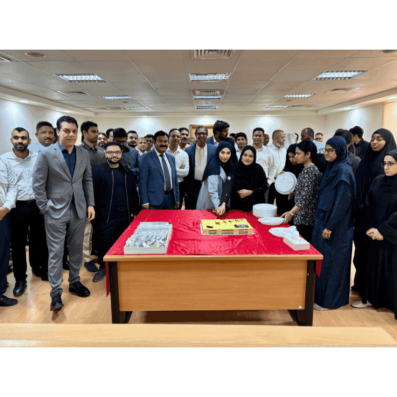 ACME team celebrating Eid Al-Fitr 2024 at the AIG Training Room